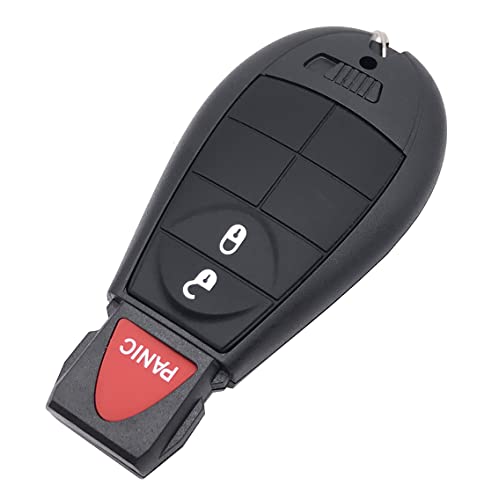Replacement Remote Key Fob Cover Case fit for 2013 2014 2015 2016 2017 2018 Dodge Ram 1500 2500 3500 Keyless Entry Key fob (3 Buttons)