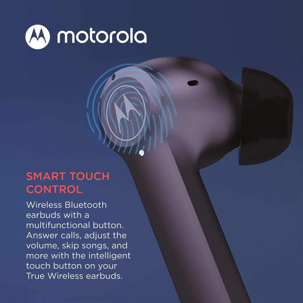 Motorola Moto Buds-S ANC – True Wireless Bluetooth Earbuds with Microphone and Active Noise Cancellation, IPX5 Water Resistant, Touch Control, Comfort Fit, Includes Micro Charging Case, Black | The Storepaperoomates Retail Market - Fast Affordable Shopping