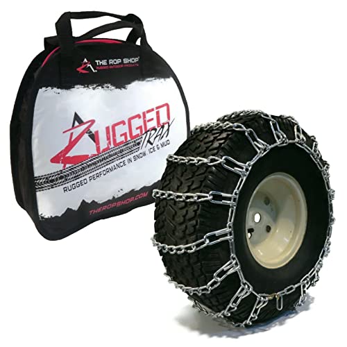 The ROP Shop | Pair of 2 Link Tire Chains 20x10x10 for Toro Lawn Mower, Tractor & Snow Blower