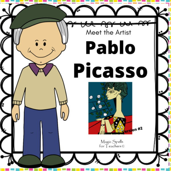 Pablo Picasso – Art Unit Integrating Reading & Writing Skills – Meet the Artist Series – Jacqueline With Flowers