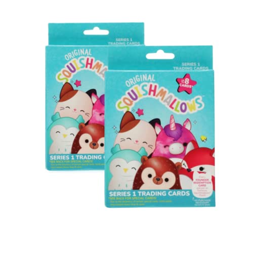 Squishmallows Official Kellytoy Series 1 Trading Cards (Pack of 2)