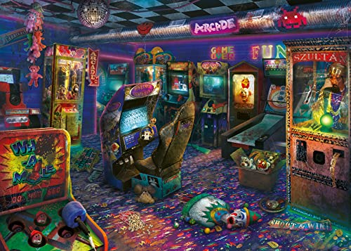 Ravensburger Abandoned Series: Forgotten Arcade 1000 Piece Jigsaw Puzzle for Adults – 16971 – Every Piece is Unique, Softclick Technology Means Pieces Fit Together Perfectly