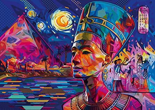Ravensburger Nefertiti on The Nile 1000 Piece Jigsaw Puzzle for Adults – 16946 – Every Piece is Unique, Softclick Technology Means Pieces Fit Together Perfectly