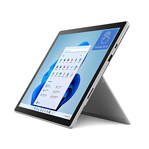Microsoft Surface Pro 7+ 128GB i5-1135G7 8GB RAM (12.3-inch Touchscreen, Wi-Fi, Quad-Core i5, Windows 11 Home) Platinum, TFN-00001