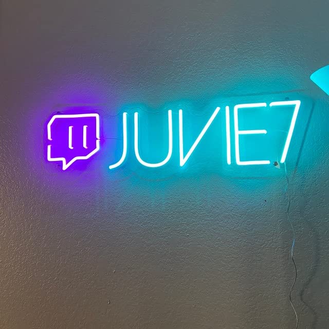 MiMaik Custom Twitch Username Neon Signs for Stream Background Wall Decor, Gamer Tag LED Neon Light, Handmade Personalized Birthday Gift for Gamer (25 inches) | The Storepaperoomates Retail Market - Fast Affordable Shopping