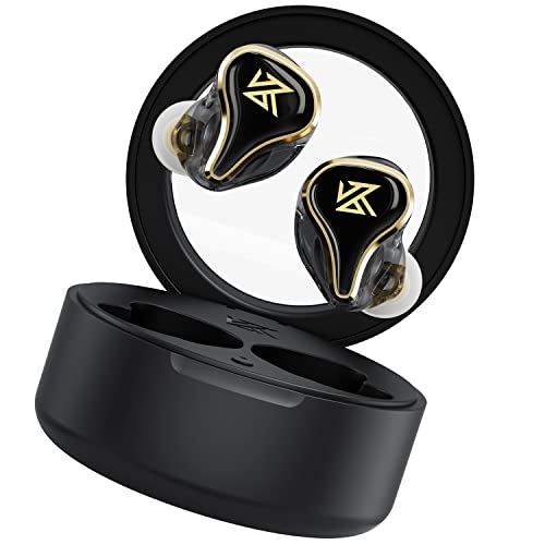 KZ SK10Pro TWS Bluetooth 5.2 Earphone,SK10 PRO Hybrid Driver True Wireless Earbuds, 30h Battery Life, with Smart Touch Control, Quickly Switch Gaming Modes,Support APTX HD Audio/AAC/SBC(Black)