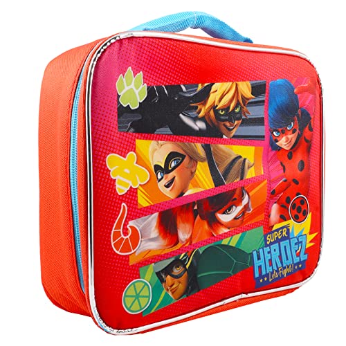 Zagtoon Miraculous Ladybug Lunch Box Set – Bundle with Miraculous Ladybug Insulated Lunch Bag with Superhero Stickers, Temporary Tattoos, and More (Miraculous Ladybug School Supplies) | The Storepaperoomates Retail Market - Fast Affordable Shopping