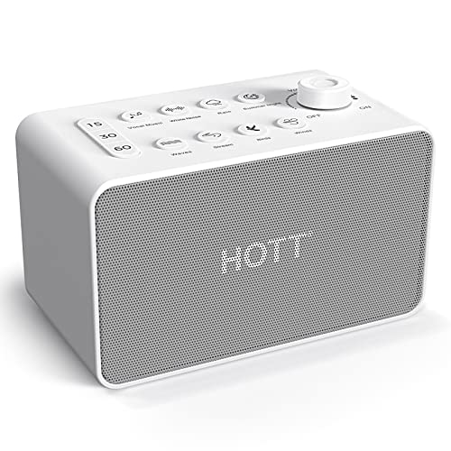 HOTT White Noise Sound Machine Sleep Sounds Machine with 8 Soothing Sounds,Sounds Therapy Noise Machine for Sleeping Baby Kids Adults