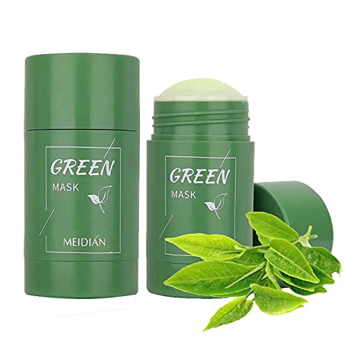 Maikoa 2PCSGreen Tea Stick Mask for Face, Blackhead Remover with Green Tea Extract, Deep Pore Cleansing, Moisturizing, Oil Control, Skin Brightening for All Skin Types Men Women 2 Count (Pack of 1)