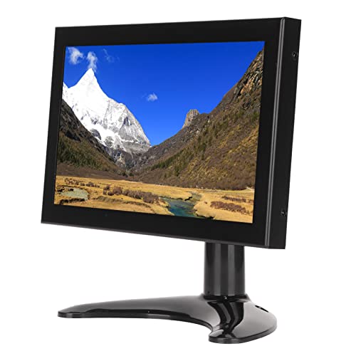 PUSOKEI 8in Touch Display Screen, Small IPS Screen, Accurate Positioning, Support Wall Mounted, Desktop and Embedded Installation, Suitable for Computers, Automation Equipment(#)