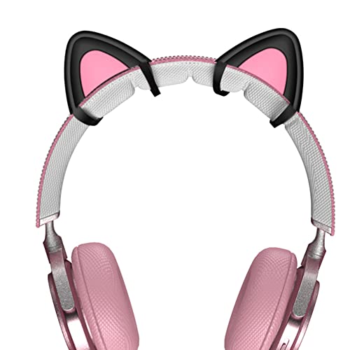 IKAXIYO Cat Ear Decoration Wear- Soft Lightweight Bluetooth-Compatible Headset Silicone Kitty Ear Headset Attachment Black | The Storepaperoomates Retail Market - Fast Affordable Shopping