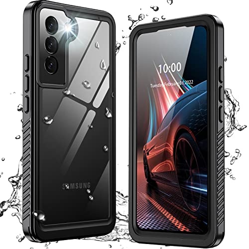 ANTSHARE for Samsung Galaxy S22+ Plus Case Waterproof, Full Body Protective Built-in Screen Protector Dustproof Dropproof Heavy Duty Shockproof IP68 Waterproof Clear Case for S22+ Plus 5G 6.5inch