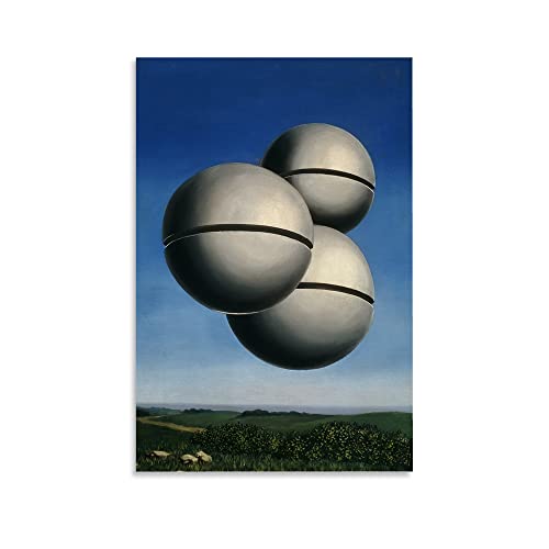 Hitecera Surreal Art Posters Rene Magritte Voice of Space Canvas Art Poster and Wall Art Picture Print Modern Family Bedroom Decor Posters 24x36inch(60x90cm)