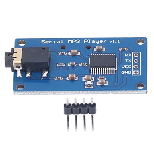 MP3 Player Module UART TTL Serial Port Control Music Play Board PCB Player Board with Memory Card Socket Support MP3 WAV