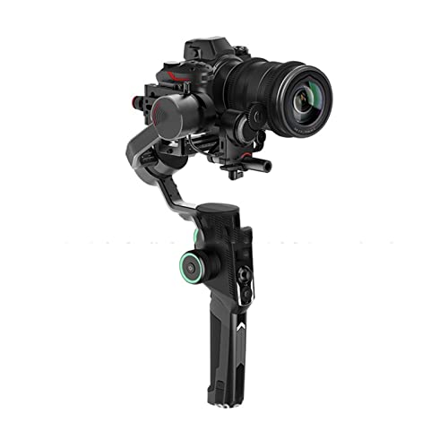 DONCK Action Camera Stabilizer Aircross2 SLR Stabilizer Live Tripod Camera Anti-Shake Balance Handheld Gimbal for Outdoor Video Recording (Color : Black, Moedel : Standard+Phone Holder)