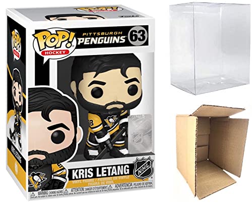Funko Pop! NHL – Penguins – Kris Letang – in Pop Protector and Box, 3.75 inches