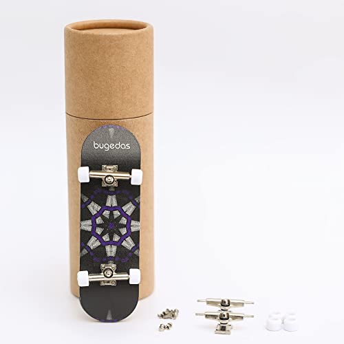 Bugedas Wooden Fingerboard Finger Skateboards Bulk Mini Finger Skateboard, 1pack 30mm*100mm
