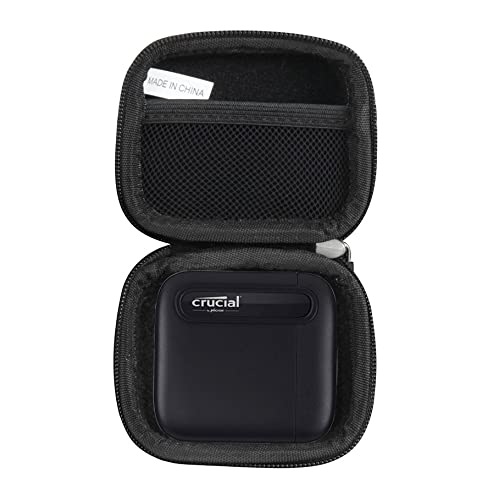 Hermitshell Hard Travel Case for Crucial X6 500GB / 1TB / 2TB / 4TB Portable SSD External Solid State Drive