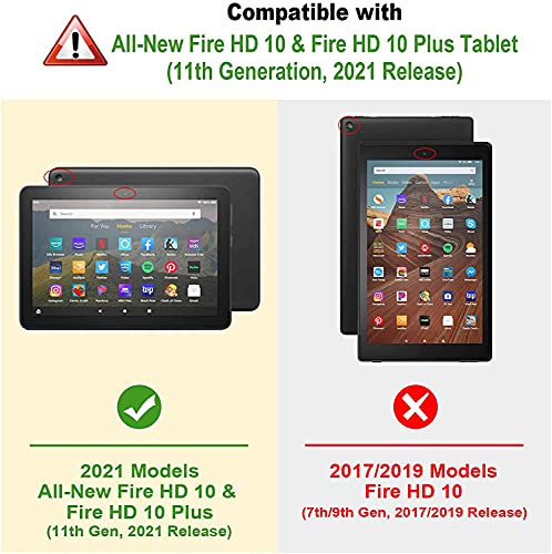 AVAWO Kids Case for Amazon Fire HD 10 & Fire HD 10 Plus Tablet (2021 Release,11th Generation), with Shoulder Strap, Lightweight Shockproof Handle Kids Case for Fire HD 10 2021 Tablet, Black | The Storepaperoomates Retail Market - Fast Affordable Shopping