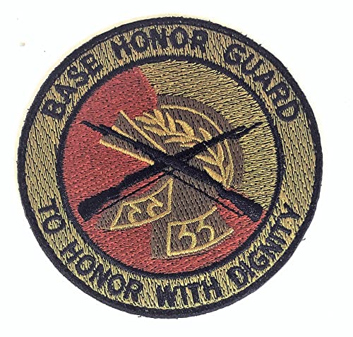 A.F. BASE HONOR GUARD TO HONOR WITH DIGNITY (3INCH FULL CIRCLE)