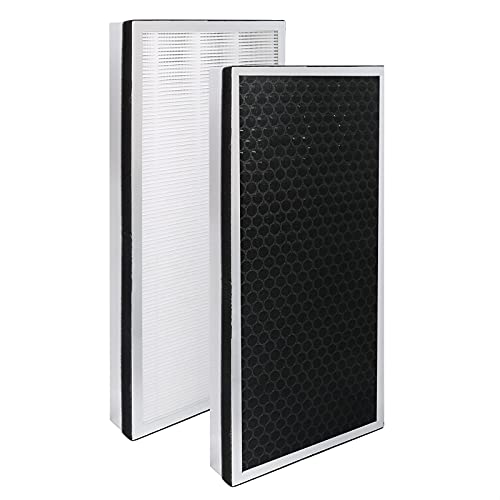 D-TEND MA-40 H13 Grade True HEPA Replacement Filter Compatible with Medify MA-40 Air Purifier MA-40A and MA-40B MA-40W, 3-Stage H13 True HEPA Filtration, Part# ME-40 2Pack