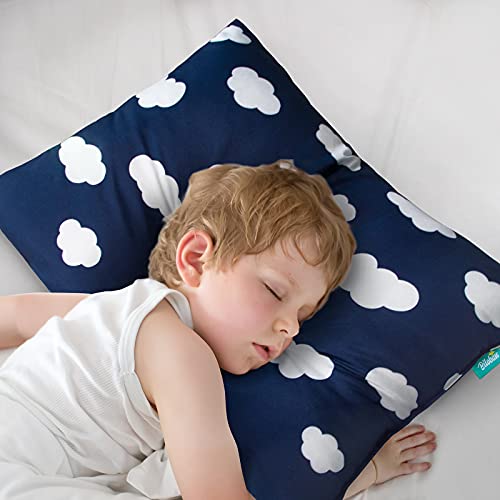 Toddler Pillow for Sleeping, Baby Pillow 14″ x 19″ for Small Kids Travel Toddler Bed Soft & Skin-Friendly Baby Toddler Pillows for Sleeping