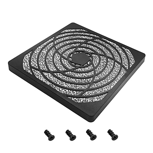 High Performance 120mm Computer Fan Filter – Ultra High Flow, Snap Removable Washable Foam, Screws Included (Ultra High Flow 1-Pack)
