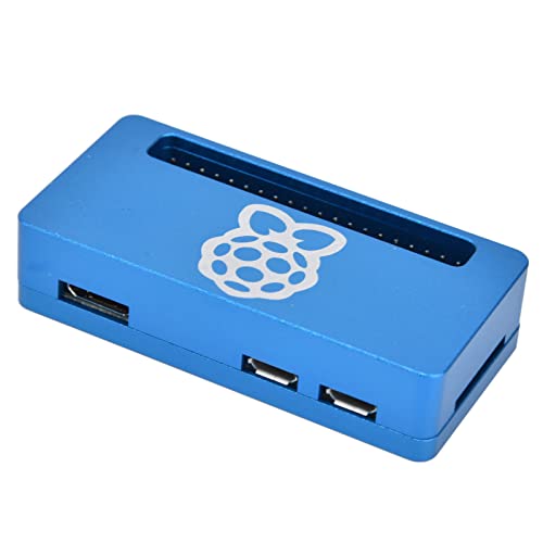KUIDAMOS WiFi Motherboard, Development Board 1080p60 Video Output Wireless Connection with Aluminum Alloy Shell for Raspberry Pi Zero WH(Blue)