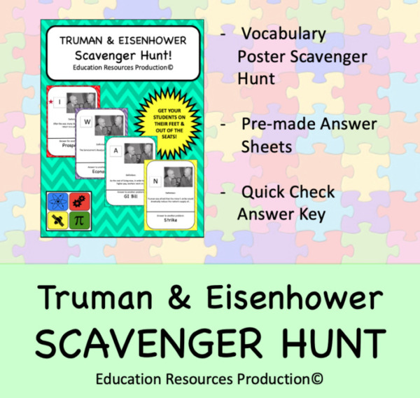 Truman & Eisenhower Scavenger Hunt Activity