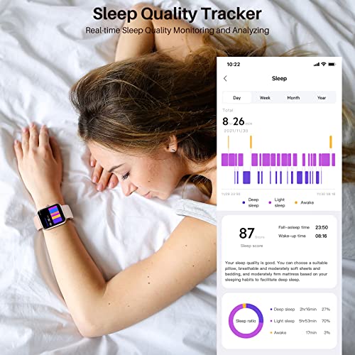 TOZO S2 44mm Smart Watch Alexa Built-in Fitness Tracker with Heart Rate and Blood Oxygen Monitor,Sleep Monitor 5ATM Waterproof HD Touchscreen for Men Women Compatible with iPhone&Android Rose Gold | The Storepaperoomates Retail Market - Fast Affordable Shopping