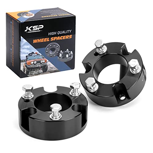 KSP Ranger Leveling Lift Kits, 2.5inch Front Strut Spacer Compatible with Ford Ranger 2WD 4WD 2019-2022, Forged Aircraft Aluminum Suspension Level Kits Raise 2.5″ on Pickup with 255/265/285 Tires