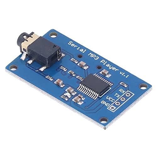 Uxsiya MP3 Module, Music Play Board Simple Operation Wide Compatibility Easy Operation with Memory Card Socket for Leonardo