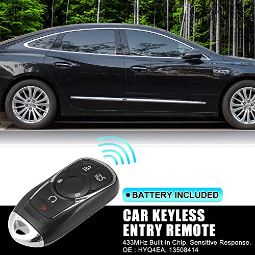 X AUTOHAUX 433MHz HYQ4EA Replacement Keyless Entry Remote Car Key Fob for Buick LaCrosse 2017 2018 2019 5 Buttons 13508414 | The Storepaperoomates Retail Market - Fast Affordable Shopping