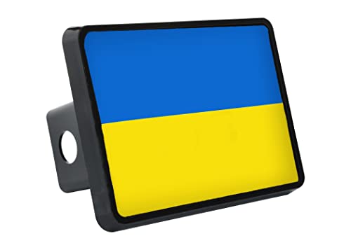 Ukraine Ukrainian Flag Trailer Hitch Cover Plug Gift Idea