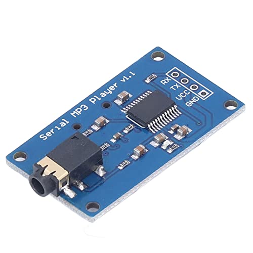 Music Play Board Accessory, MP3 Player Module 3.2-5.2V DC with Memory Card Socket for Due