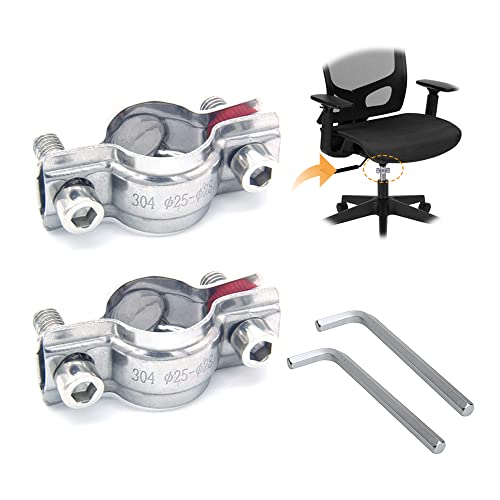 YYS SJMJ Fix Sinking Office Chair Tools Stainless Steel Inner Threaded Pipe Support Chair Saver for Stop Sinking, Adjustable Height Office Chair Gas Lift Cylinder Saver fix kit with A Wrench