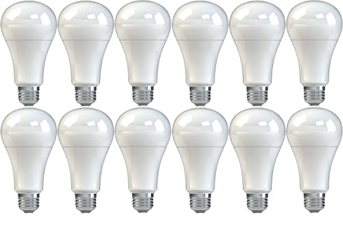 GE Lighting (12 Bulbs) 99202 Frosted General Purpose Classic Shape A21 Daylight LED 16-Watt (100-Watt Replacement), 1520-Lumen Medium Base, 12 Count