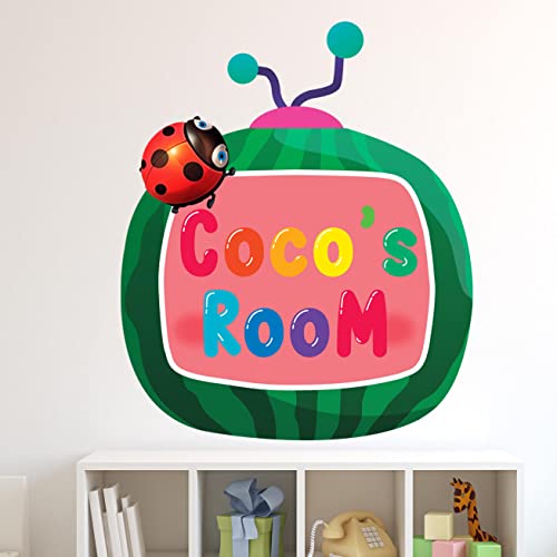Kyle Cornhole Baby Name Coco Wall Decals – Personalized Name Kids Bedroom Decor – Custom Name Sticker Room Decor – Colorful Wall Decal – Nursery Decor Wall Art KA1663 Green,colorful