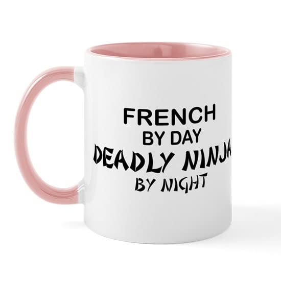 CafePress French Deadly Ninja By Night Mug Ceramic Coffee Mug, Tea Cup 11 oz