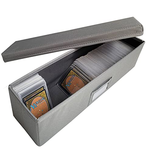 Water Proof Trading Card Storage Box Toploader Storage Box, tutata Baseball Card Storage Box Card Organizer for MTG TCG CCG LCG Cards and Toploaders and Sleeves
