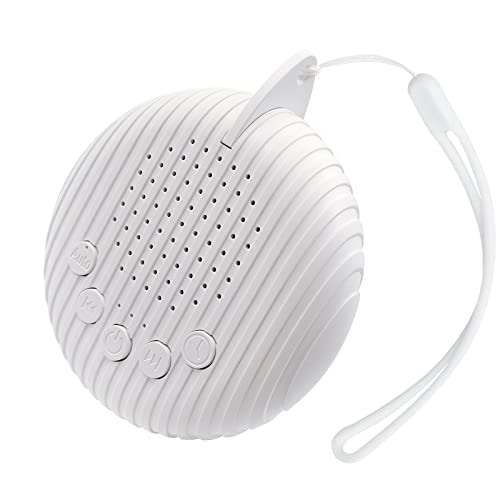 White Noise Machine for Travel Sleeping, Portable Sound Machine with 10 Natural Soothing Sounds 3 Timers, Compact Sleep Sound Machine with Volume Control Powered by USB, White Hanging Sound Machine