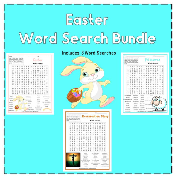 EASTER Word Search Fun Pack Bundle