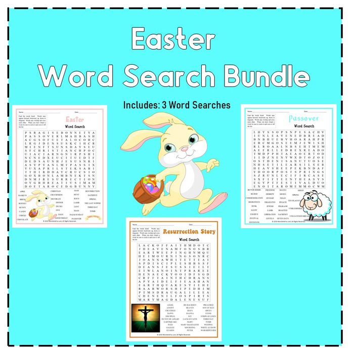 EASTER Word Search Fun Pack Bundle | The Storepaperoomates Retail Market - Fast Affordable Shopping