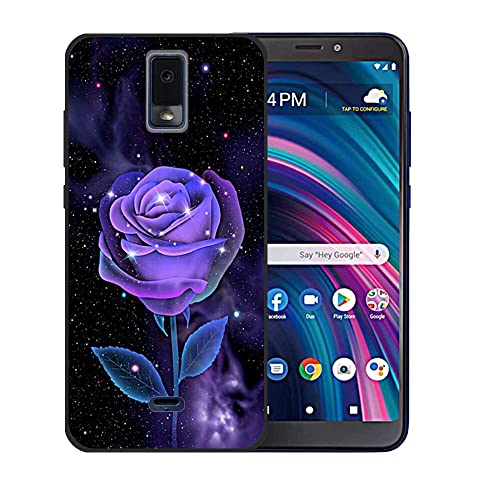 QSEVNSQ Case for Blu View 3 B140dl View3 Shockproof Protective Phone Case Cover(Purple)