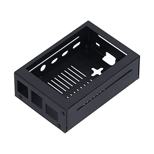 Screen Shell, Screens Housing Easy Installation Black Quick Cooling Durable for Raspberry Pi 4 4B