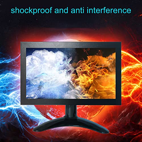 PUSOKEI 8in HD Display 1280×720 Full View IPS Monitor Screen, Portable Mini TFTLED LCD Monitor, with VGA, HDMI, AV, BNC,USB Interface,for Computers, Automation Equipment(Black) | The Storepaperoomates Retail Market - Fast Affordable Shopping