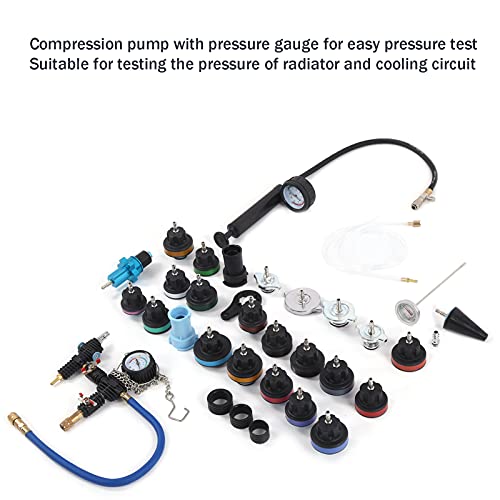 33pcs Coolant System Detector Set Radiator Pressure Tester Kit Universal Water Tanks Leak Detection for Commercial Vehicles/Trailers/Rvs/Automobiles/Motorcycle | The Storepaperoomates Retail Market - Fast Affordable Shopping
