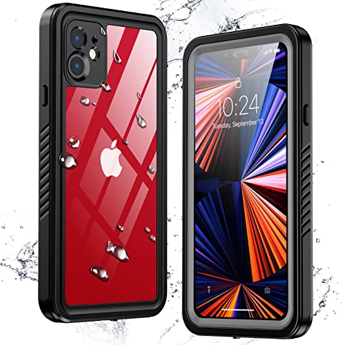 PAKUYA Designed for iPhone 11 Case Waterproof Shockproof,Clear Sound Quality Built in Screen Protector Full Protection Heavy Duty Shockproof Anti-Scratched Rugged Case for iPhone 11 6.1 inches