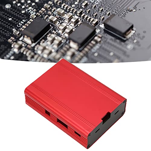 Heat Dissipation Case, Less Interference Easy to Install Lightweight Aluminum Alloy Cooling Shell Ventilation Design for Raspberry Pi 3 3B+ 2B B+(red) | The Storepaperoomates Retail Market - Fast Affordable Shopping
