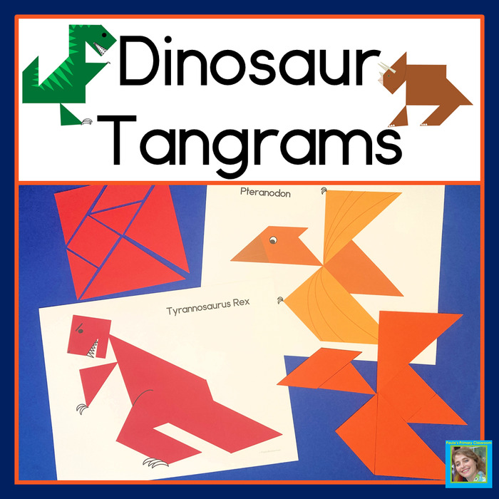 2D Shapes Center Dinosaurs | Printable Tangram Puzzles | The Storepaperoomates Retail Market - Fast Affordable Shopping